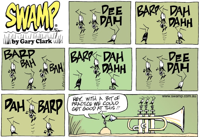 Swamp Cartoon of the Day - Barp Dee Da