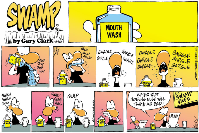 Swamp Cartoon of the Day - Mouth Wash