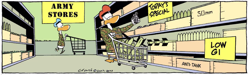 Swamp Cartoon of the Day - Shopping listFebruary 20, 2026