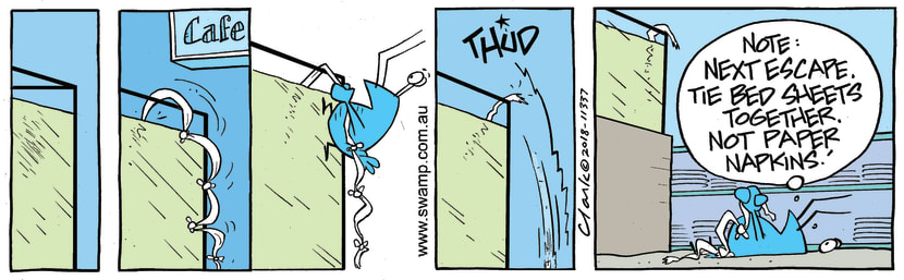 Swamp Cartoon of the Day - Foolproof Escape PlanJune 17, 2023