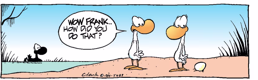 Swamp Cartoon - Egg LayingJanuary 1, 1999