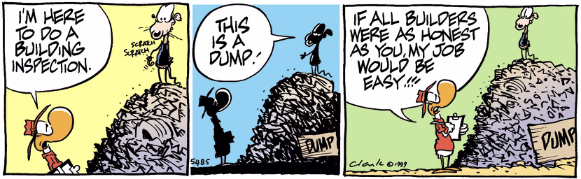 Swamp Cartoon - Building InspectionJanuary 1, 1999