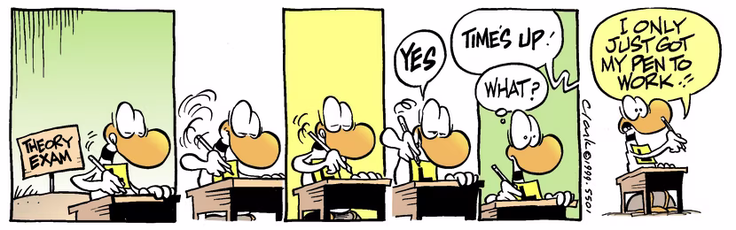 Swamp Cartoon - Time’s UpJanuary 1, 1999