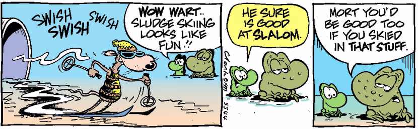 Swamp Cartoon - Sludge SlalomJanuary 1, 1999