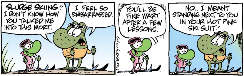 Swamp Cartoon - New SkierJanuary 1, 1999