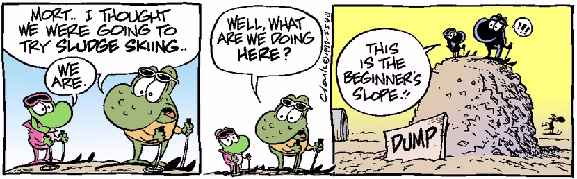 Swamp Cartoon - Beginner’s SlopeJanuary 1, 1999