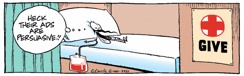 Swamp Cartoon - Give bloodJanuary 1, 1999