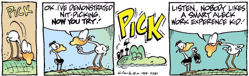 Swamp Cartoon - New Nit PickerJanuary 1, 1999