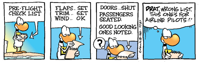 Swamp Cartoon - Ding Duck Check List ComicJanuary 1, 1999