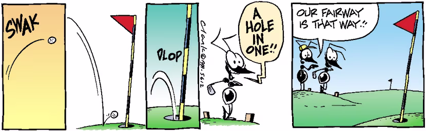 Swamp Cartoon - Hole in OneJanuary 1, 1999