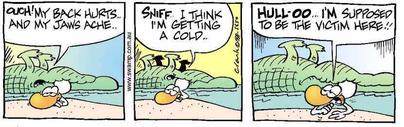 Swamp Cartoon - StuckJanuary 1, 1999