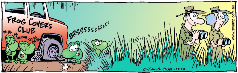 Swamp Cartoon - Practical JokeNovember 4, 1999