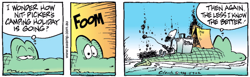 Swamp Cartoon - Holiday progressDecember 30, 1999