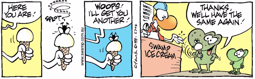 Swamp Cartoon - Swamp Ice CreamJanuary 1, 2000
