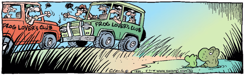 Swamp Cartoon - Frog Lovers ClubJanuary 13, 2000