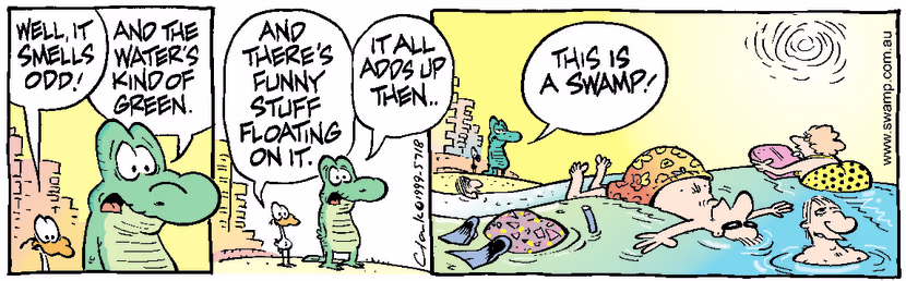 Swamp Cartoon - Odd BeachJanuary 18, 2000