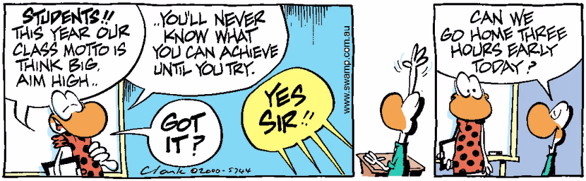 Swamp Cartoon - Class MottoFebruary 17, 2000