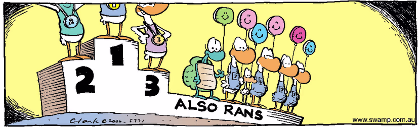 Swamp Cartoon - Winners PodiumMarch 18, 2000