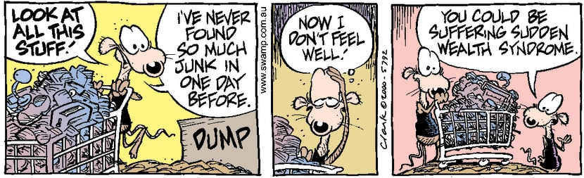 Swamp Cartoon - Shop Till You DropApril 12, 2000