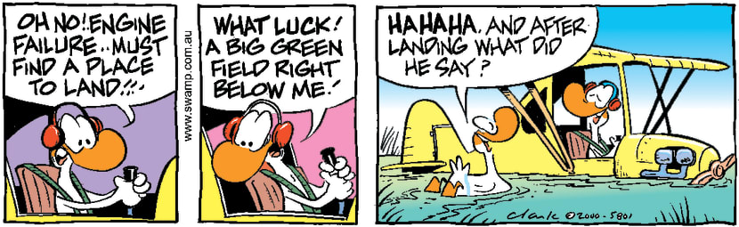 Swamp Cartoon - Engine FailureApril 22, 2000