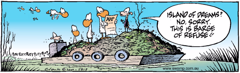 Swamp Cartoon - Island of DreamsMay 6, 2000
