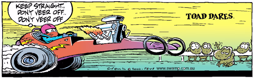 Swamp Cartoon - Toad DaresJune 10, 2000