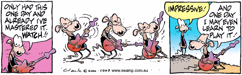 Swamp Cartoon - Rock OnJune 17, 2000