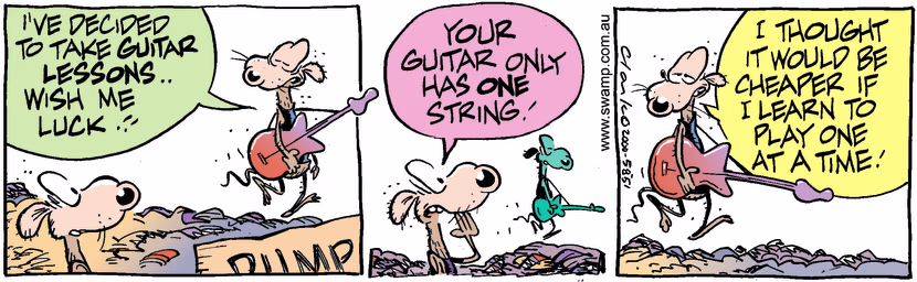 Swamp Cartoon - LessonsJune 20, 2000