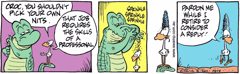 Swamp Cartoon - Show OffJune 28, 2000