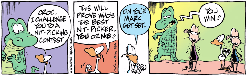 Swamp Cartoon - Nit ChallengeJuly 1, 2000