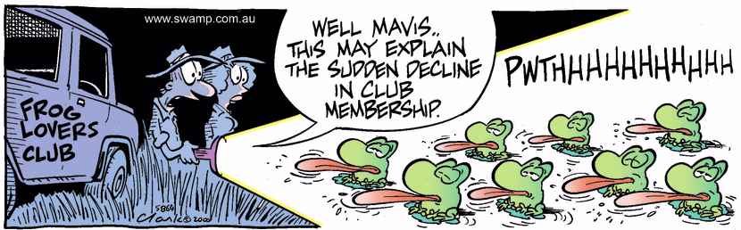 Swamp Cartoon - Membership DeclineJuly 5, 2000