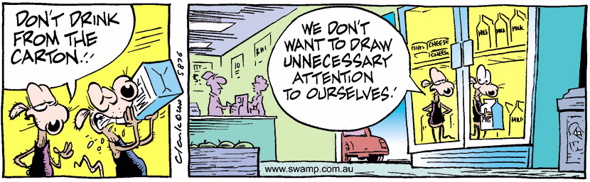 Swamp Cartoon - Attention GrabersJuly 19, 2000