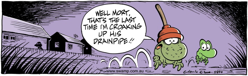 Swamp Cartoon - Last CroakAugust 7, 2000