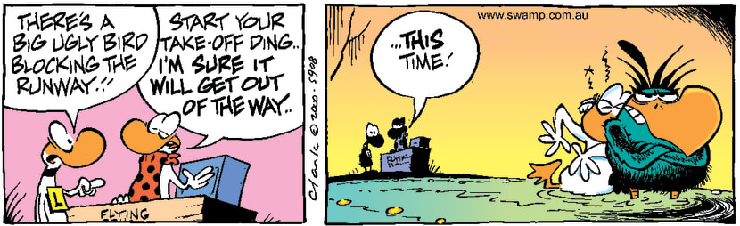Swamp Cartoon - BlockageAugust 25, 2000