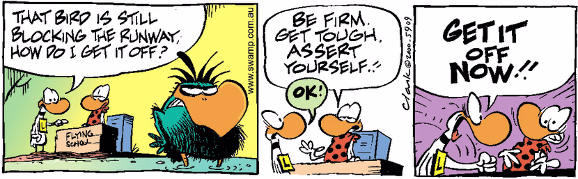Swamp Cartoon - Get It OffAugust 26, 2000