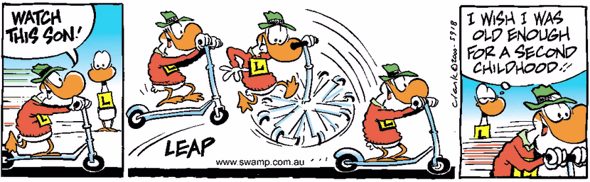 Swamp Cartoon - ScooterSeptember 6, 2000
