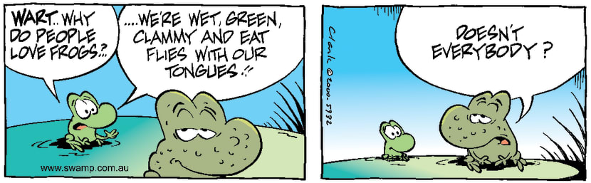 Swamp Cartoon - Why People Love FrogsSeptember 22, 2000