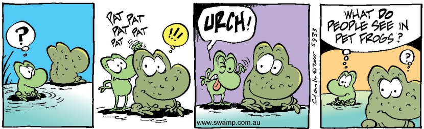 Swamp Cartoon - Pet FrogsSeptember 23, 2000