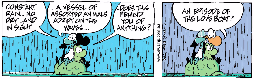 Swamp Cartoon - Look FamiliarOctober 2, 2000