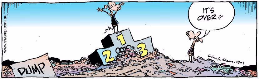 Swamp Cartoon - OlympicsOctober 12, 2000