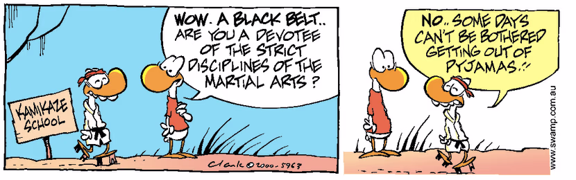 Swamp Cartoon - Kamikaze Pajama StyleOctober 28, 2000