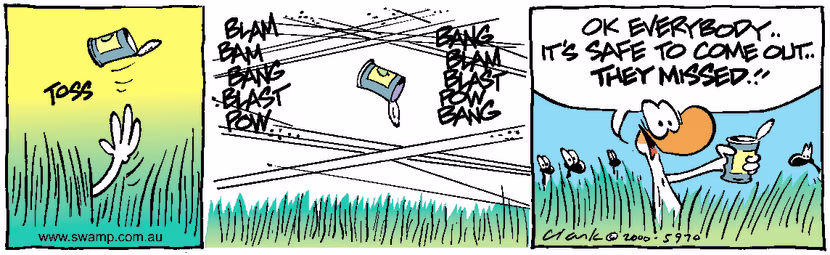 Swamp Cartoon - Duck SafetyNovember 6, 2000