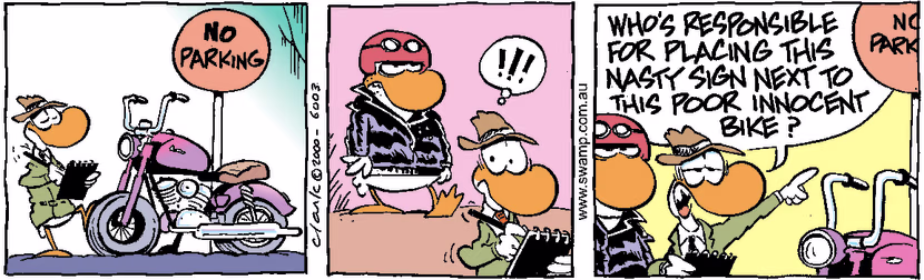 Swamp Cartoon - No ParkingDecember 14, 2000