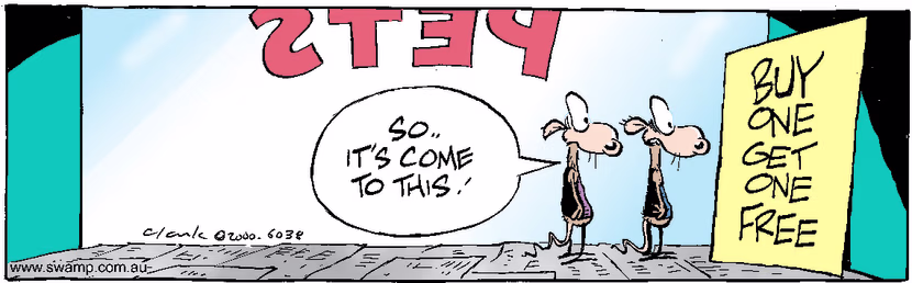 Swamp Cartoon - Pet Shop 5January 24, 2001