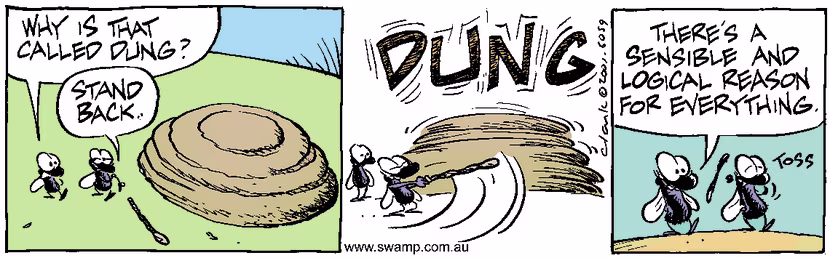 Swamp Cartoon - DungFebruary 17, 2001