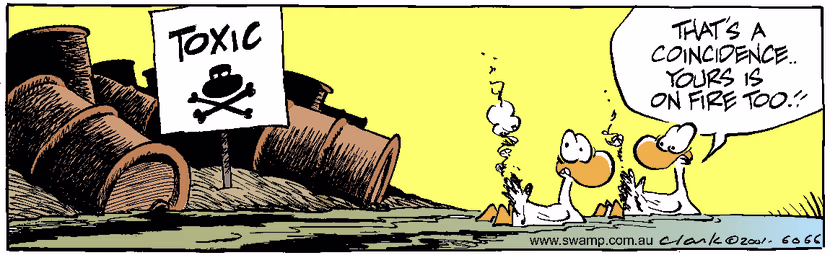 Swamp Cartoon - Shake Your Tail FeatherFebruary 26, 2001