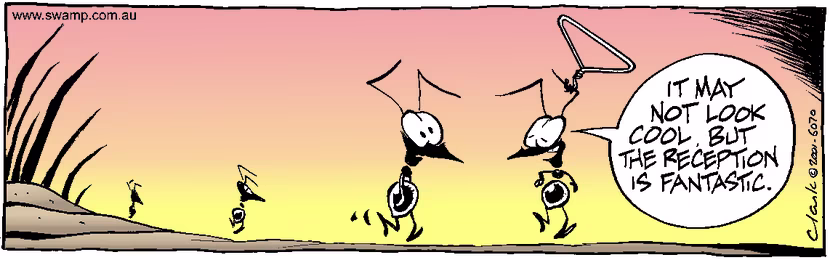 Swamp Cartoon - Ant AnticsMarch 2, 2001