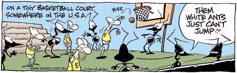 Swamp Cartoon - Basketball SlamMarch 19, 2001
