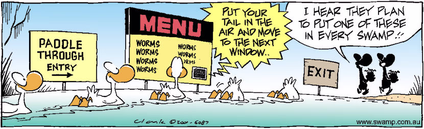 Swamp Cartoon - Swamp TakeawayMarch 22, 2001