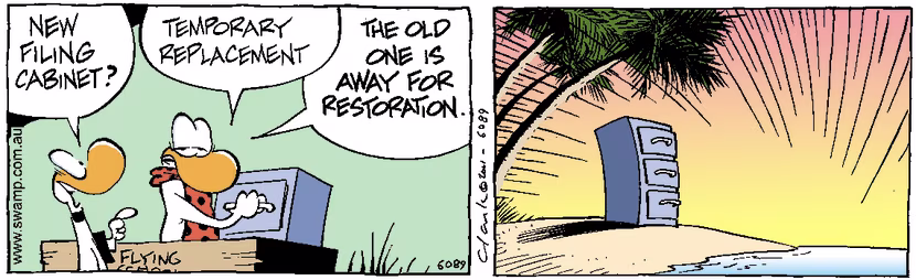 Swamp Cartoon - File AwayMarch 24, 2001